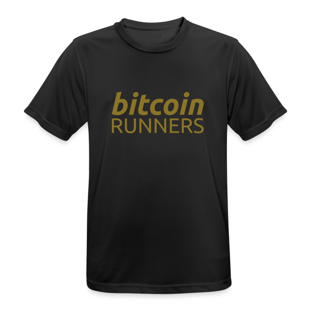 Bitcoin Runners Men’s Breathable T-Shirt Back and Front