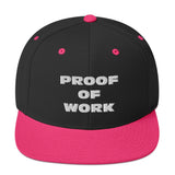 Proof of Work Structured Snapback Cap with Flat Brim