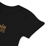 Running Bitcoin Embroidered Organic Cotton Baby Bodysuit