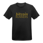 Bitcoin Runners Men’s Breathable T-Shirt - Schwarz