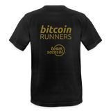 Bitcoin Runners Men’s Breathable T-Shirt - Schwarz