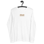 Bitcoin Runners Embroidered Men's Long Sleeve T-Shirt