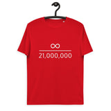 Infinity Divided by 21 Mio Bitcoin Men's Organic Cotton T-Shirt