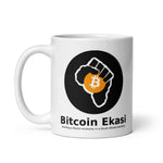 Bitcoin Ekasi White Glossy Mug