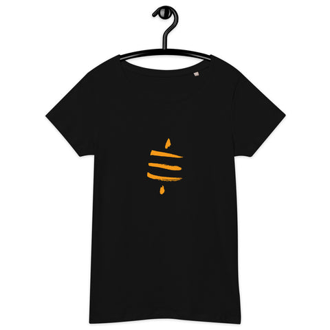 Bitcoin Satsymbol Women’s Basic Organic T-Shirt