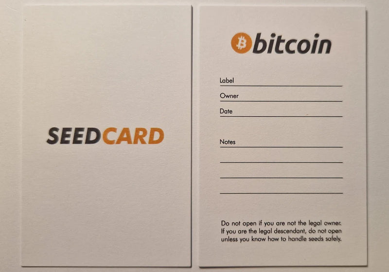 SeedCards - Wallet Backup