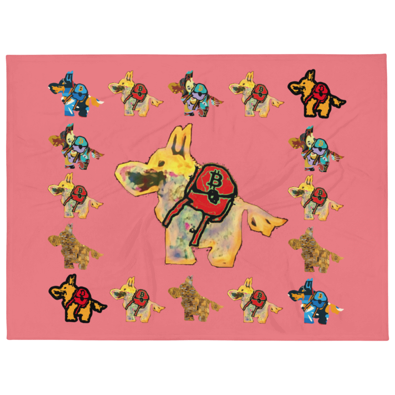 Bullybursti | Throw Blanket | Red
