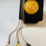 Bitcoin Necklace 925 Silver