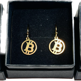 Bitcoin Earring 925 Silver