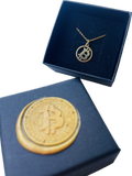 Bitcoin Necklace 925 Silver
