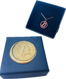 Bitcoin Necklace 925 Silver