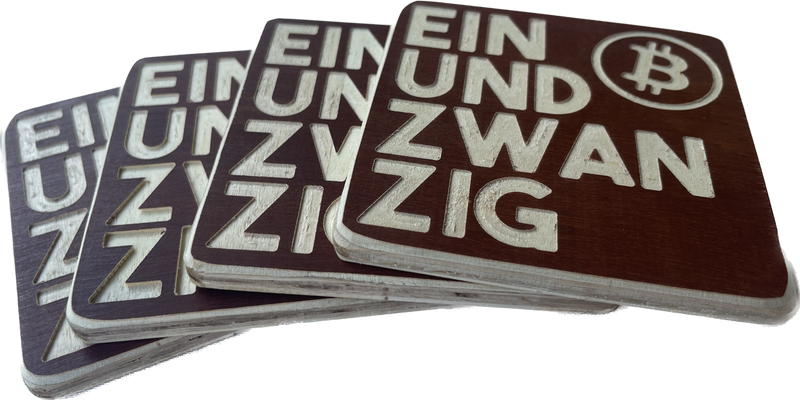 Einundzwanzig Untersetzer