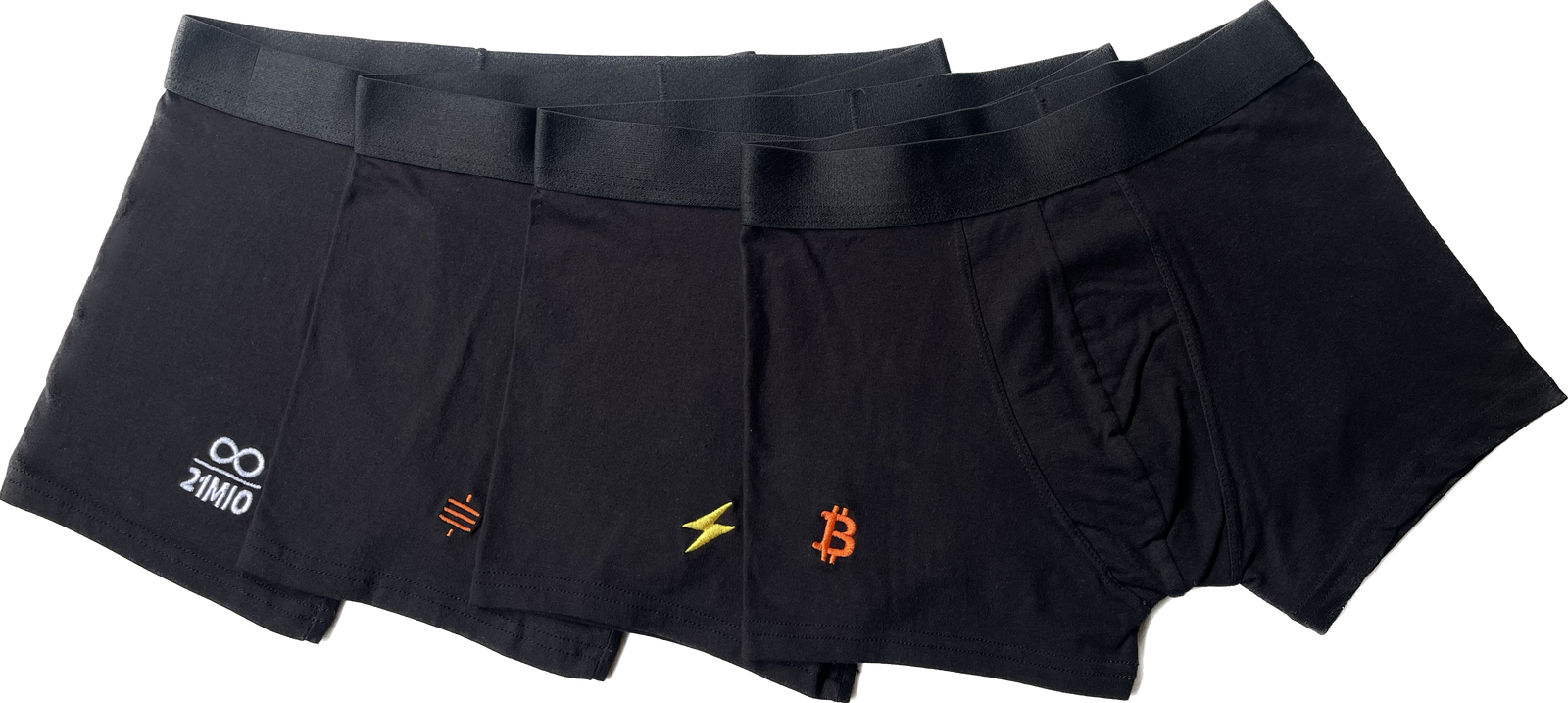 Men’s Underwear with Embroidered Bitcoin Symbol – Comfort Meets Crypto Style