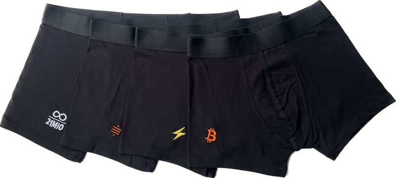 Men’s Underwear with Embroidered Bitcoin Symbol – Comfort Meets Crypto Style