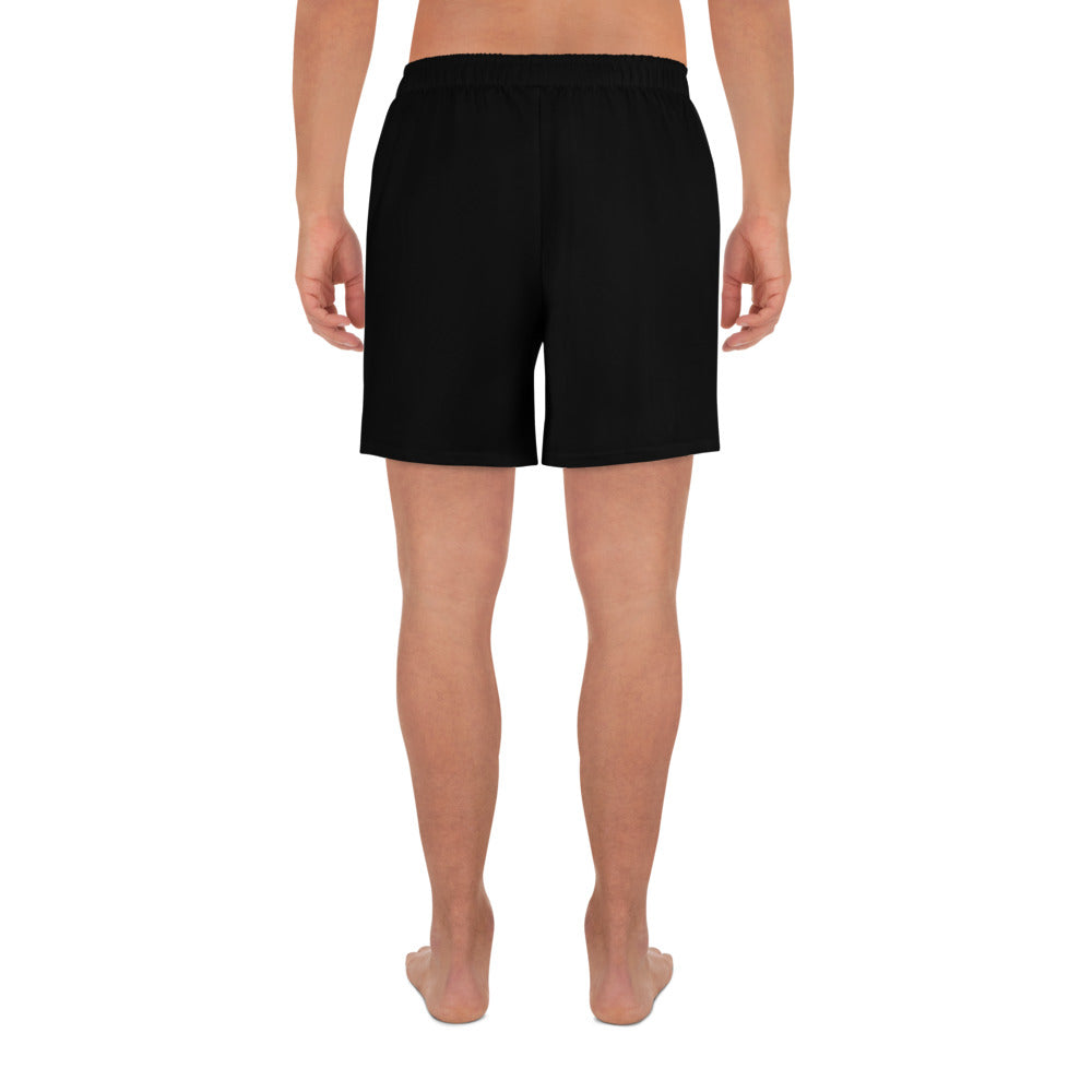 Unisex Athletic Long Shorts - bitcoin runners - swimwear shorts