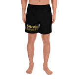 Unisex Athletic Long Shorts - bitcoin runners - swimwear shorts