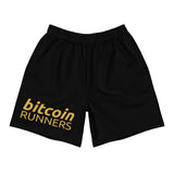 Unisex Athletic Long Shorts - bitcoin runners - swimwear shorts