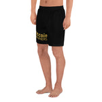 Unisex Athletic Long Shorts - bitcoin runners - swimwear shorts