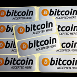 Bitcoin Accepted Here Aufkleber