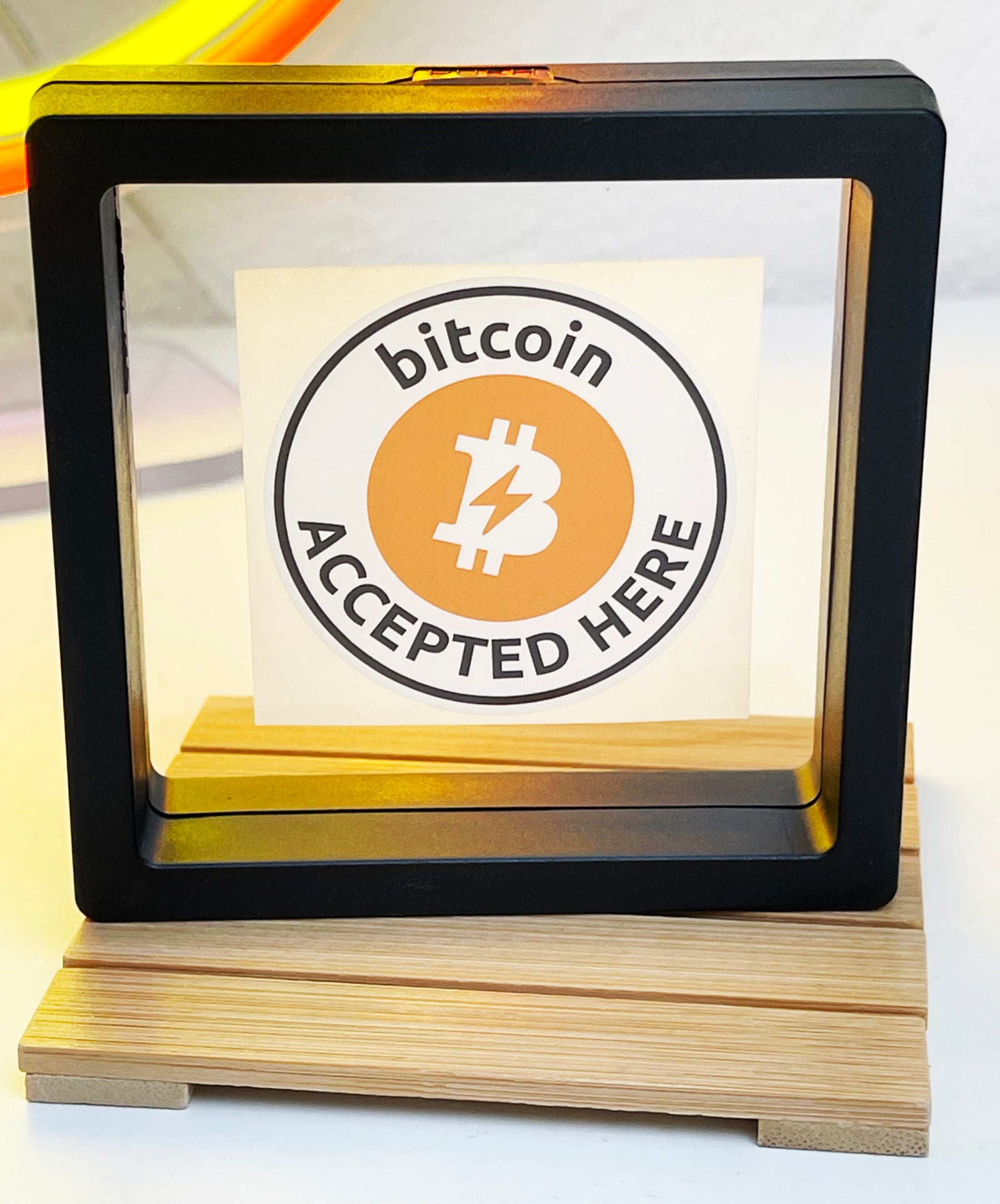 Bitcoin Accepted Here - Circle Sticker 50mm