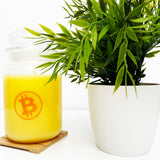 Bitcoin-Kreis Transparenter Sticker