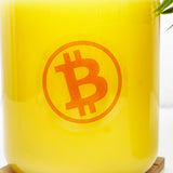 Bitcoin-Kreis Transparenter Sticker