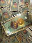 Bitcoin Schein – Goldene 1 BTC Banknote