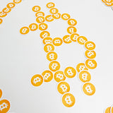 Bitcoin Circle Orange Sticker