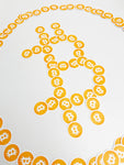 Bitcoin Circle Orange Sticker