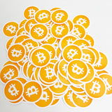 Bitcoin Circle Orange Sticker