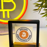 Bitcoin Preferred Here - Circle Sticker 50mm