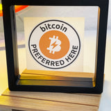 Bitcoin Preferred Here - Circle Sticker 50mm