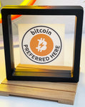 Bitcoin Preferred Here - Circle Sticker 50mm