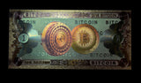 Bitcoin Note - Golden 1 BTC Banknote