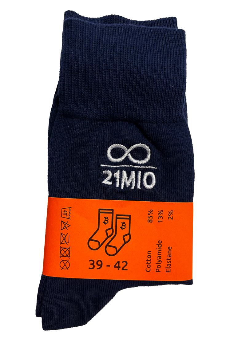 Bitcoin-Socken mit gesticktem Symbol | Bitcoin-Unterwäsche