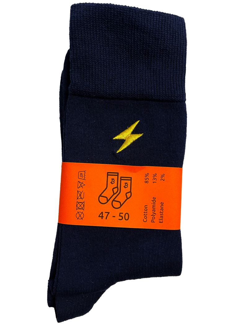 Bitcoin-Socken mit gesticktem Symbol | Bitcoin-Unterwäsche