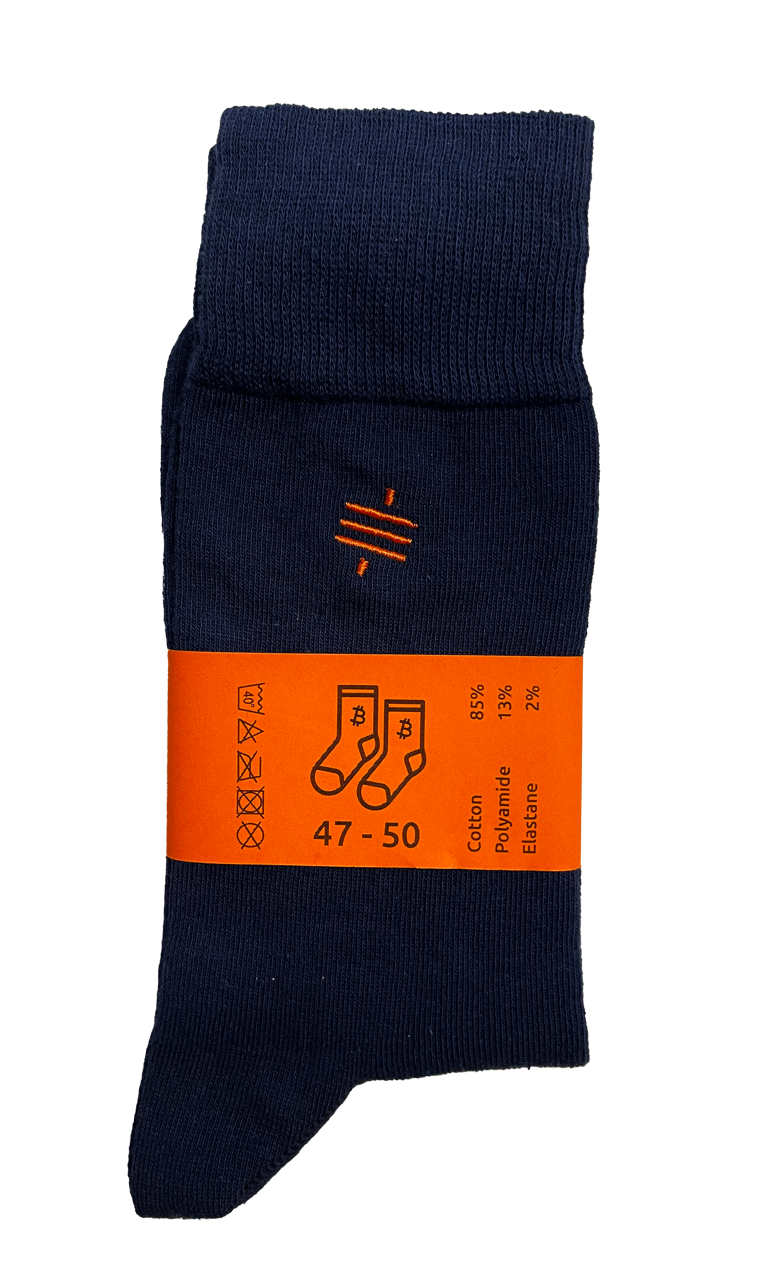 Bitcoin-Socken mit gesticktem Symbol | Bitcoin-Unterwäsche