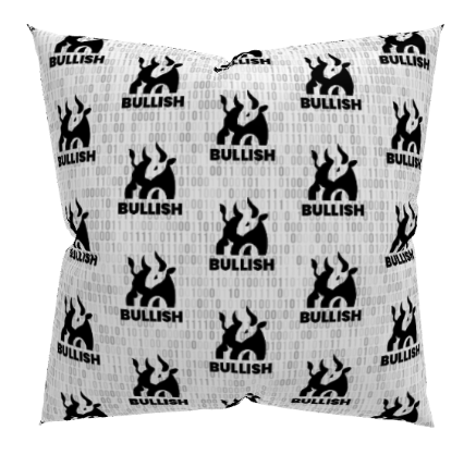 Bullish Bitcoin Smiley | Premium Pillow Case