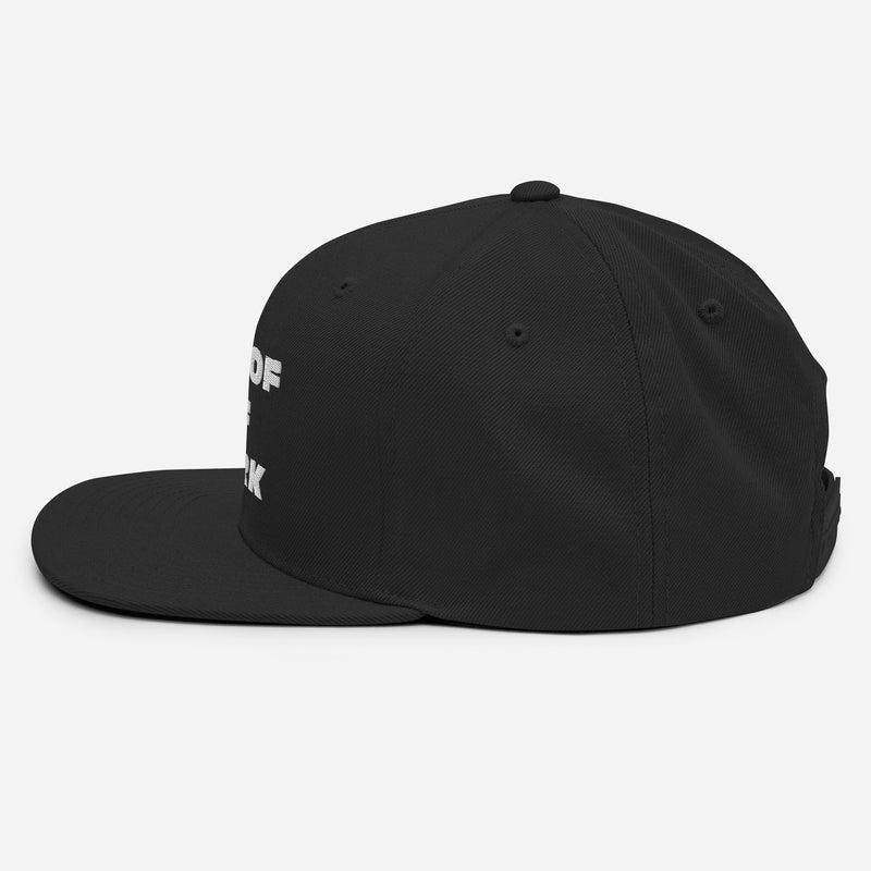 Proof of Work Structured Snapback Cap with Flat Brim