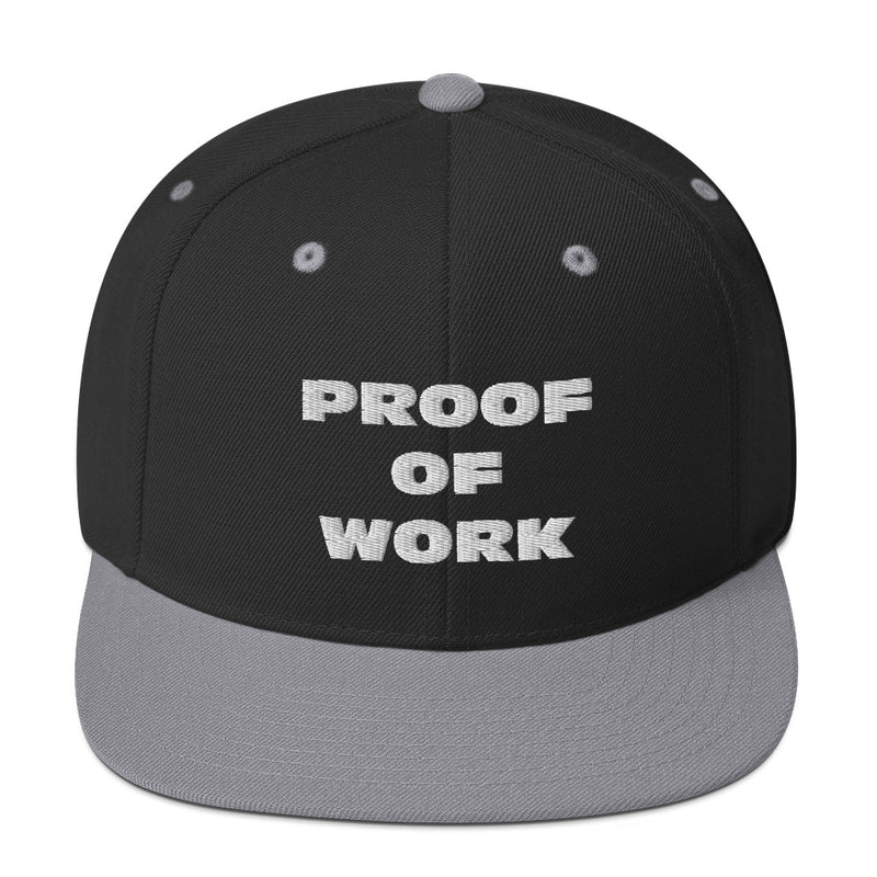 Proof of Work Structured Snapback Cap with Flat Brim