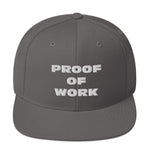 Proof of Work Structured Snapback Cap with Flat Brim