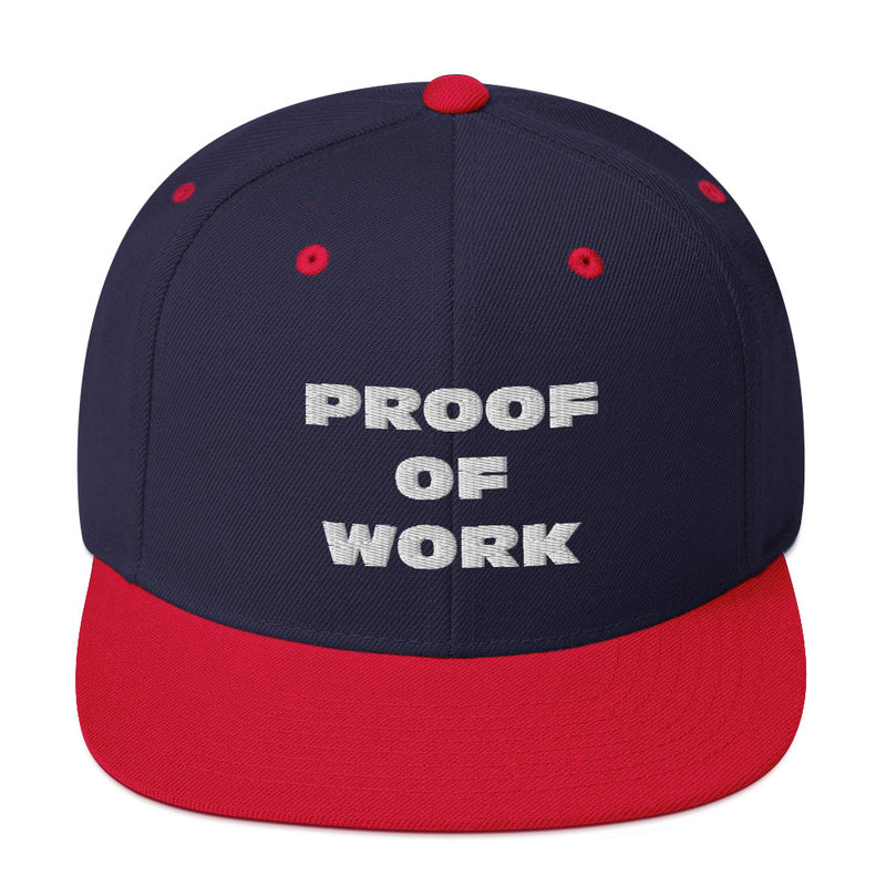 Proof of Work Structured Snapback Cap with Flat Brim