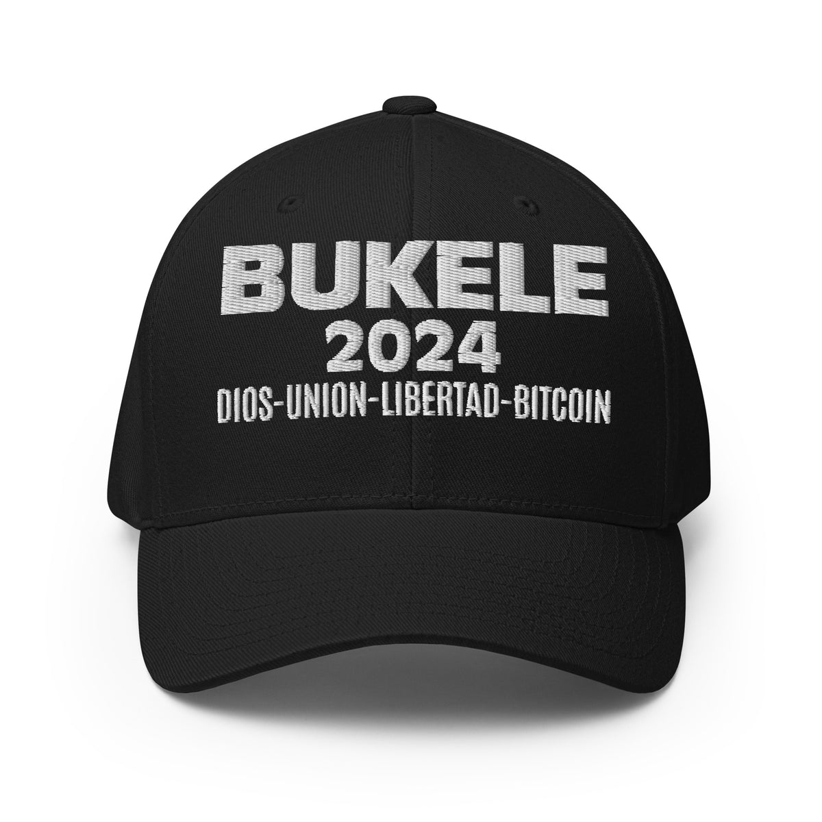 Bukele 2024 Structured Flexfit Full Baseball Cap with Curved Brim ...