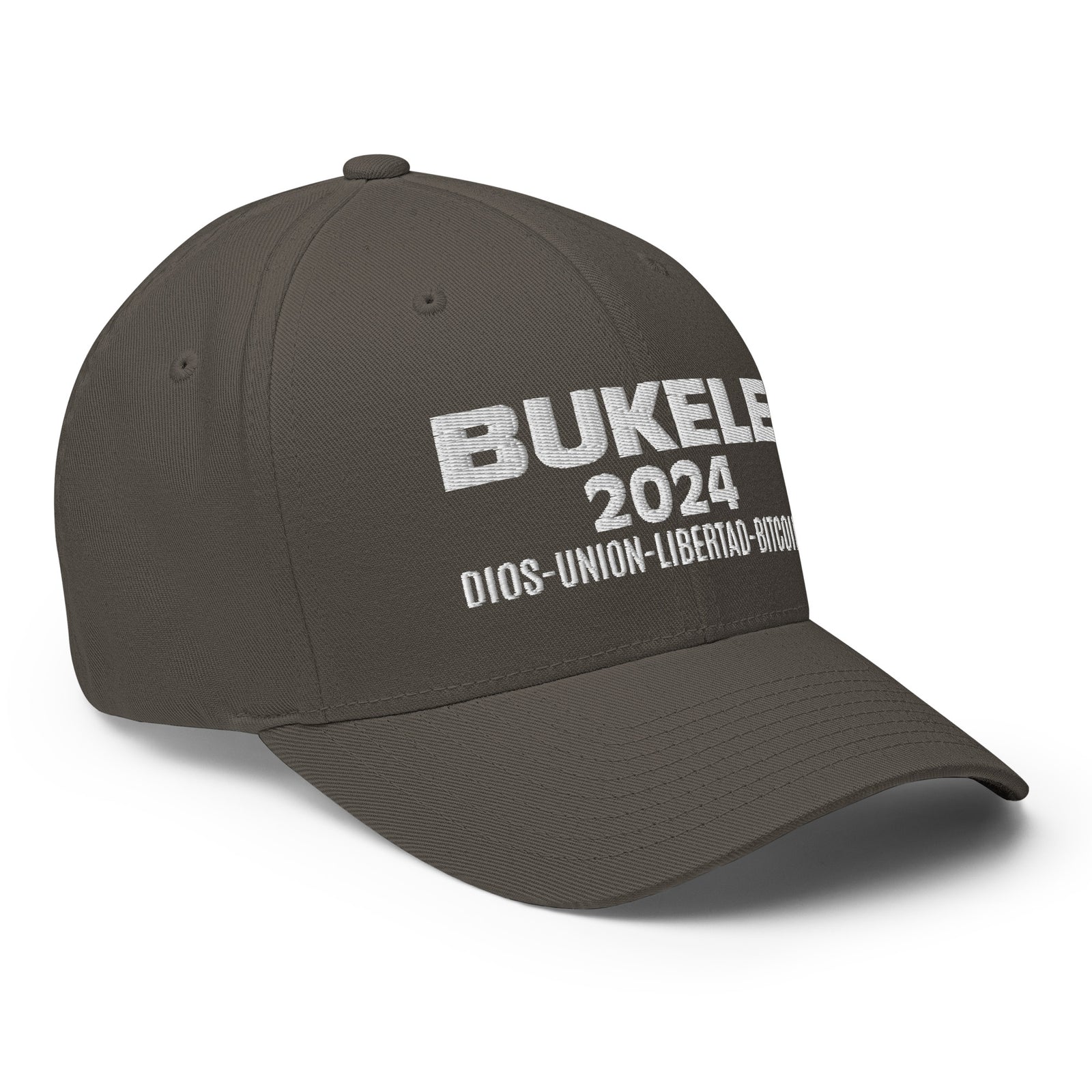 Bukele 2024 Structured Flexfit Full Baseball Cap with Curved Brim
