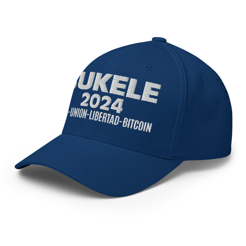 Bukele 2024 Structured Flexfit Full Baseball Cap with Curved Brim