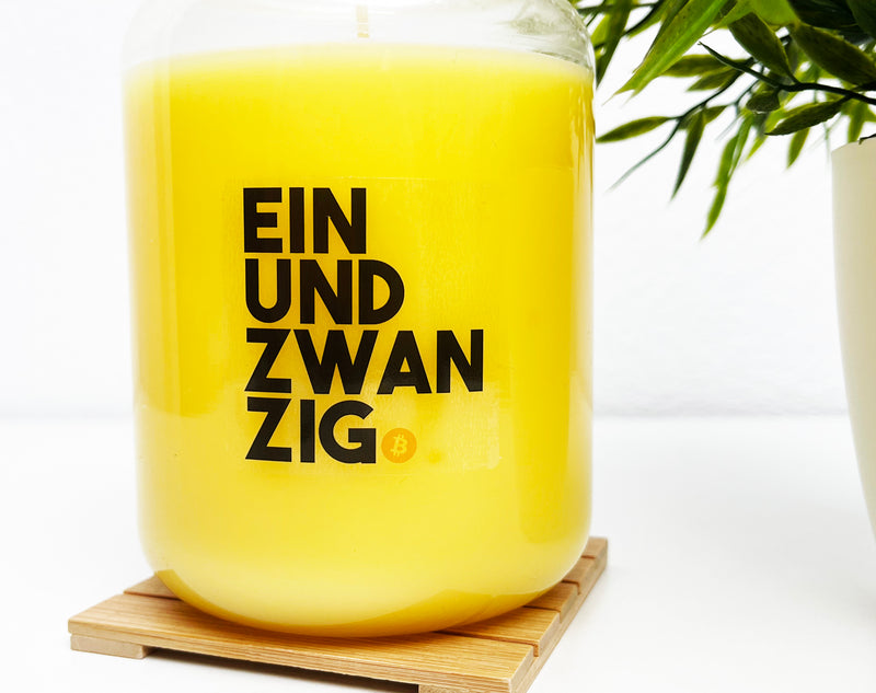 Einundzwanzig Transparent Bitcoin Sticker