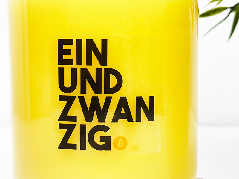 Einundzwanzig Transparent Bitcoin Sticker