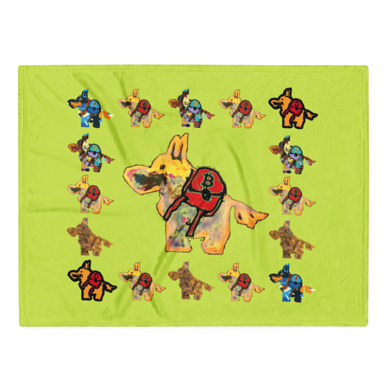 Bullybursti | Throw Blanket | Green