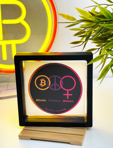 HerBitcoin-Aufkleber – „Bitcoin Freedom Women“