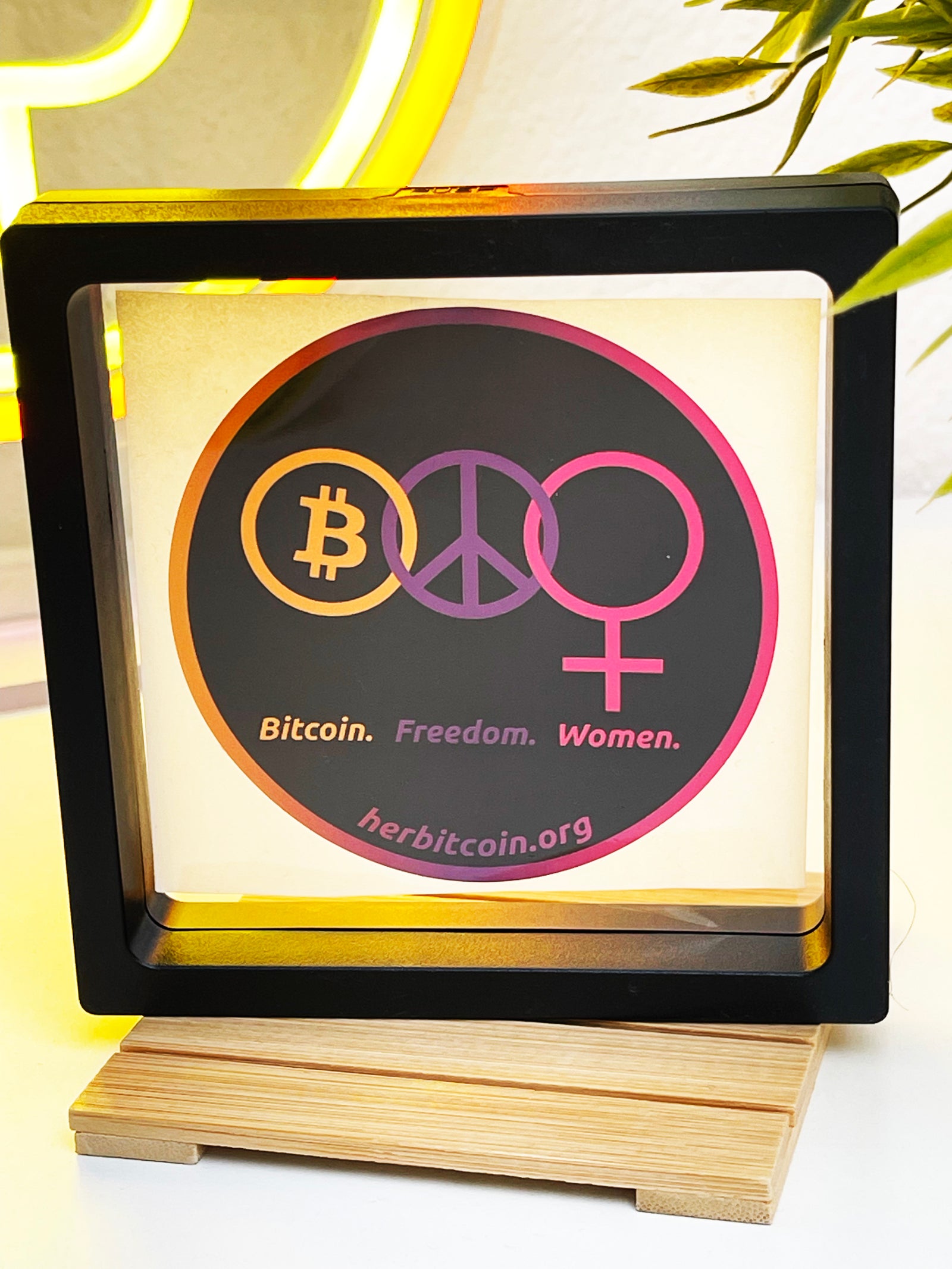 HerBitcoin-Aufkleber – „Bitcoin Freedom Women“